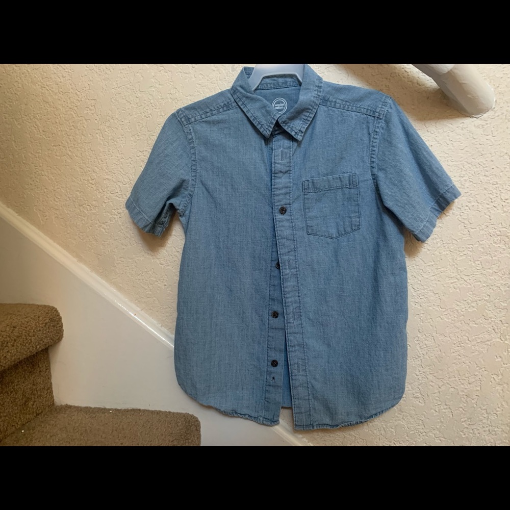 Boys’ Short Sleeve Denim Shirt